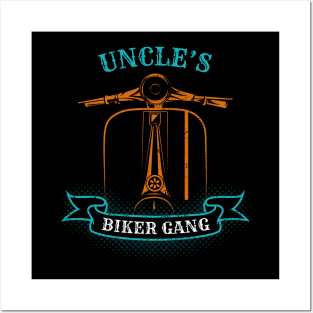 Uncle's Biker Gang Father's Day Posters and Art